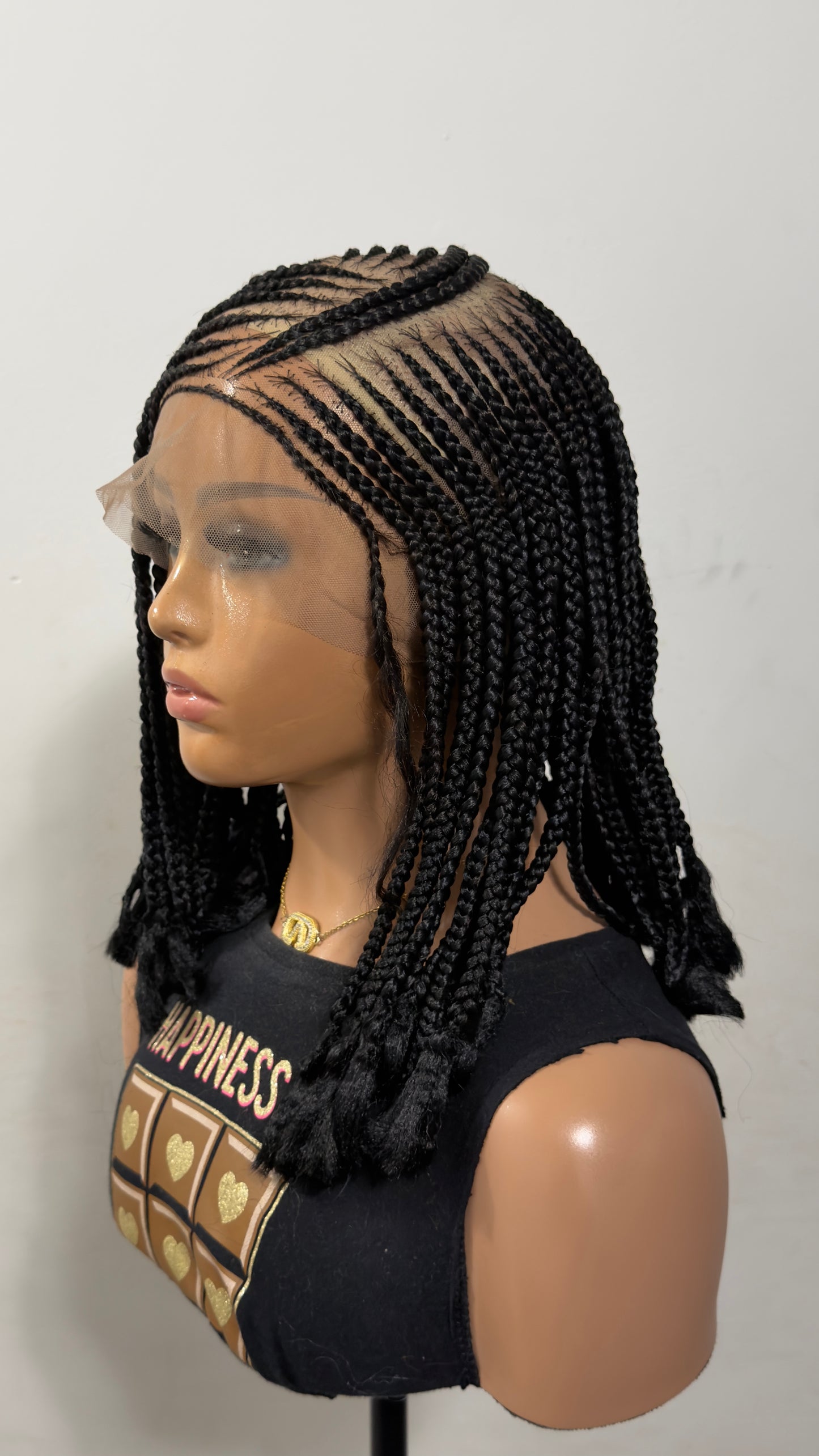 12” Mina Luxury Braided Lace Wig