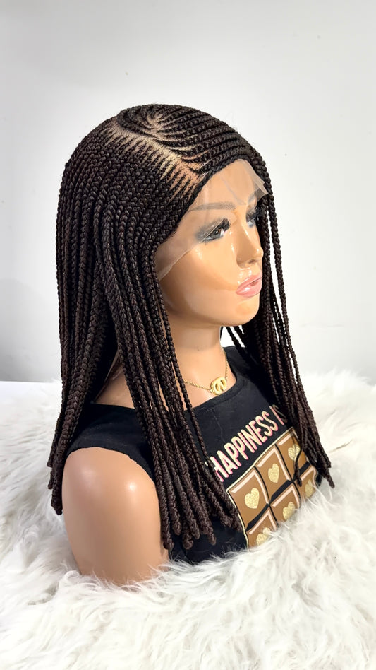18” Zuri Luxury Braided Lace Wig