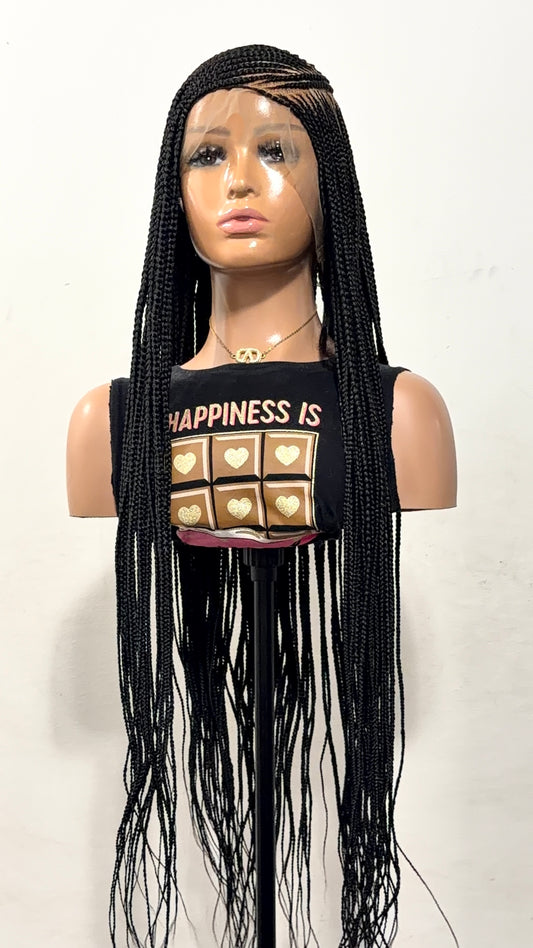 38” Lora Luxury Braided Lace Wig