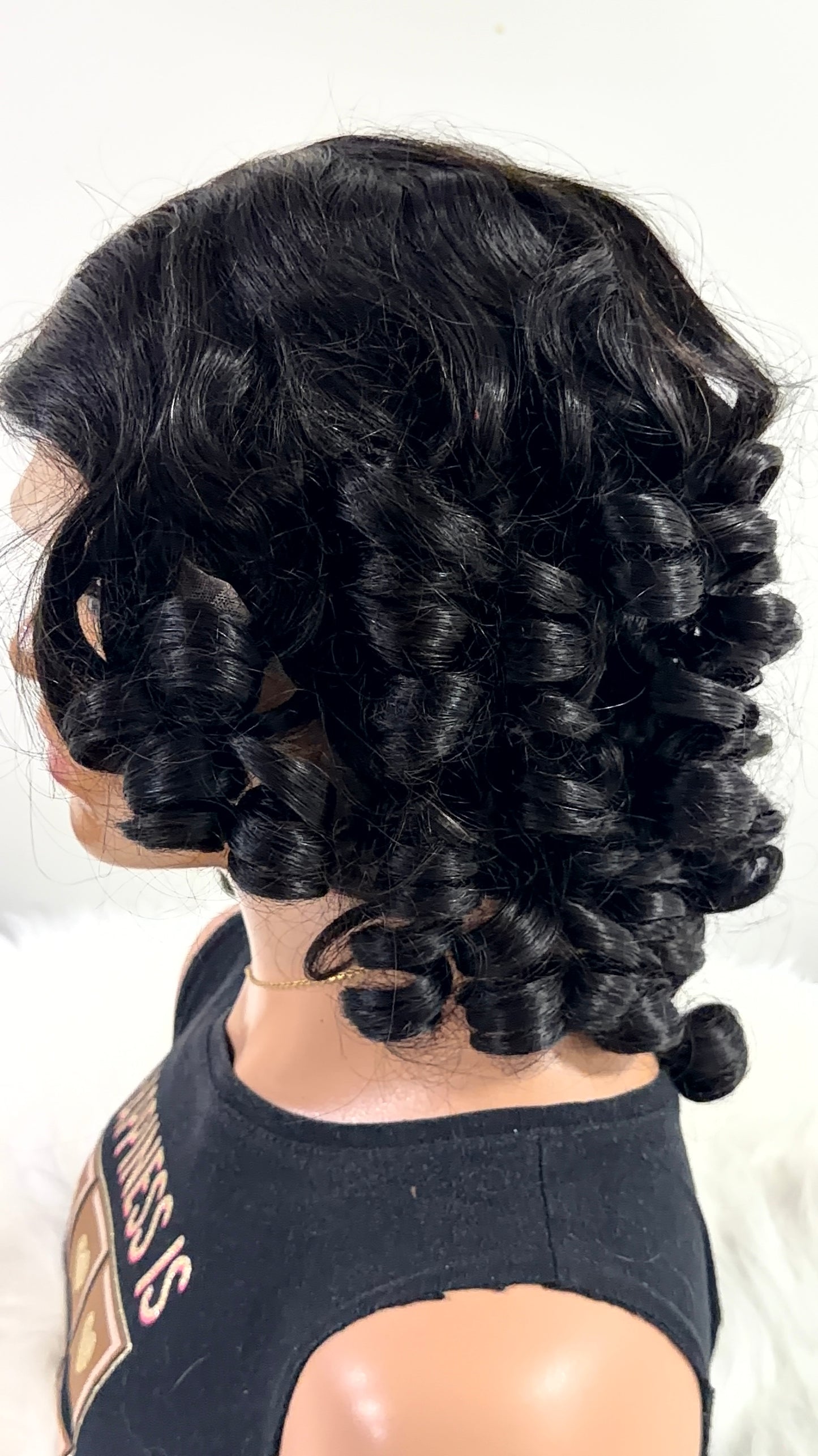 Luna Curls -  16 inch Human Hair T-Frontal Wig