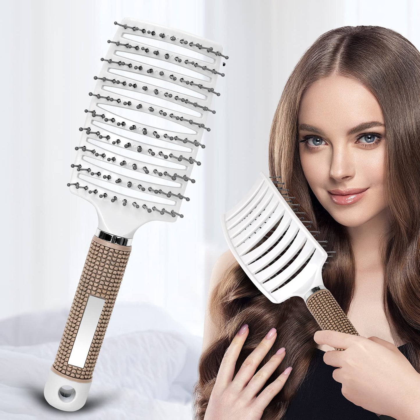 FlexVent Detangling Paddle Hair Brush – Lightweight, Fast-Dry Styling for All Hair Types