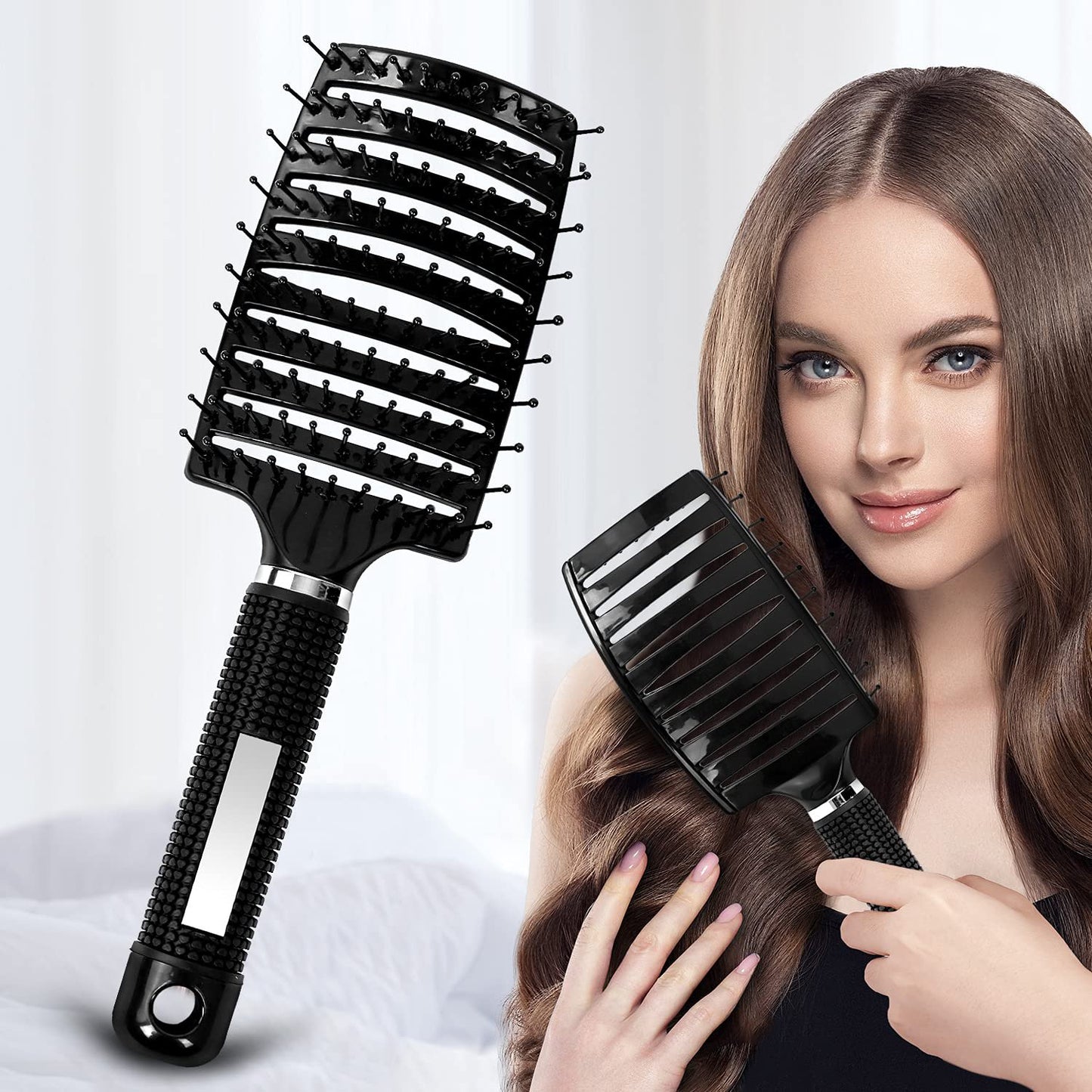 FlexVent Detangling Paddle Hair Brush – Lightweight, Fast-Dry Styling for All Hair Types