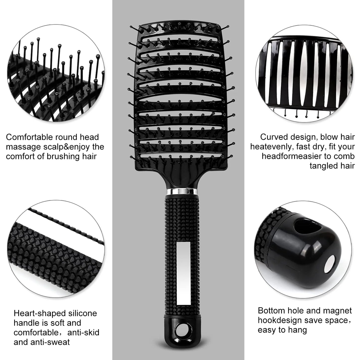 FlexVent Detangling Paddle Hair Brush – Lightweight, Fast-Dry Styling for All Hair Types