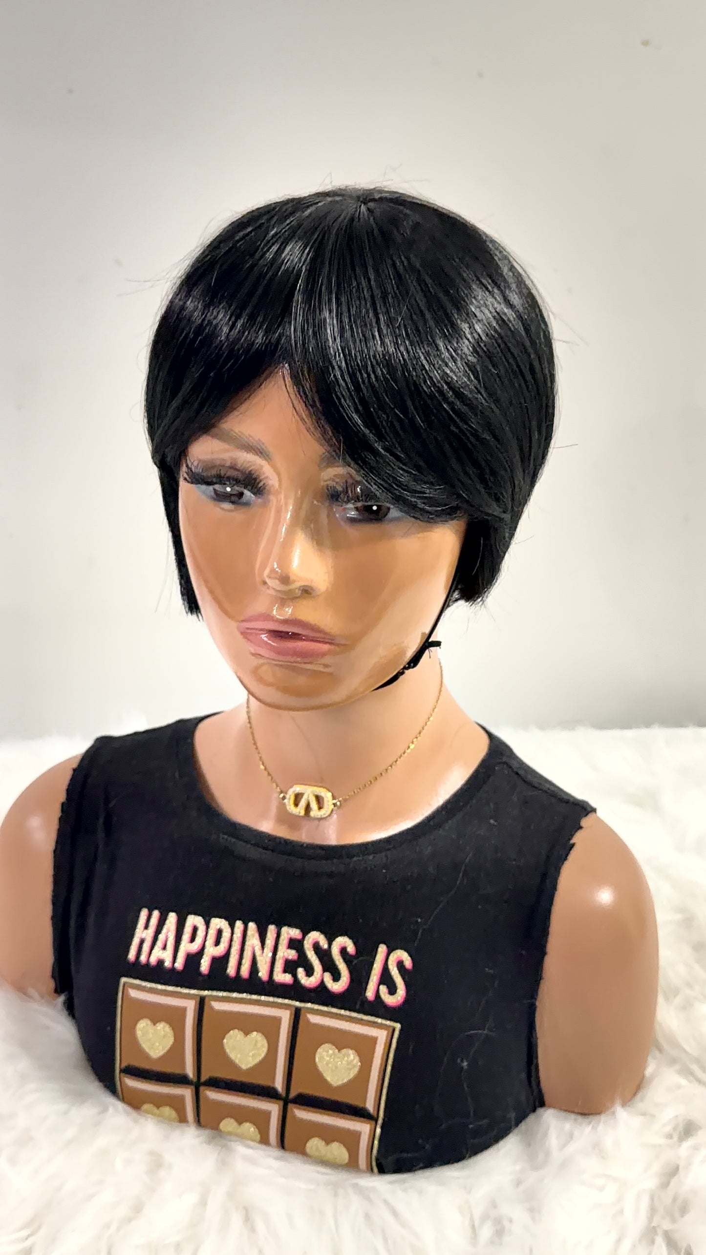 Sleek Muse Bob – Premium Synthetic Short Wig - Pixie Bob