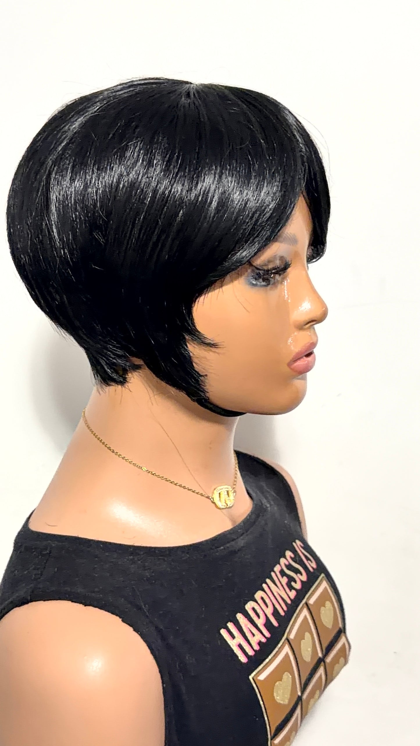 Sleek Muse Bob – Premium Synthetic Short Wig - Pixie Bob