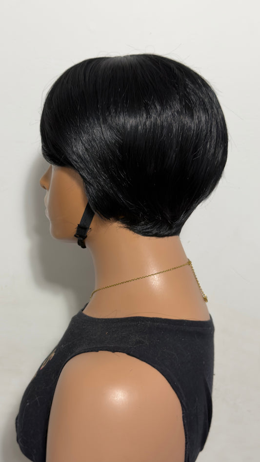 Sleek Muse Bob – Premium Synthetic Short Wig - Pixie Bob