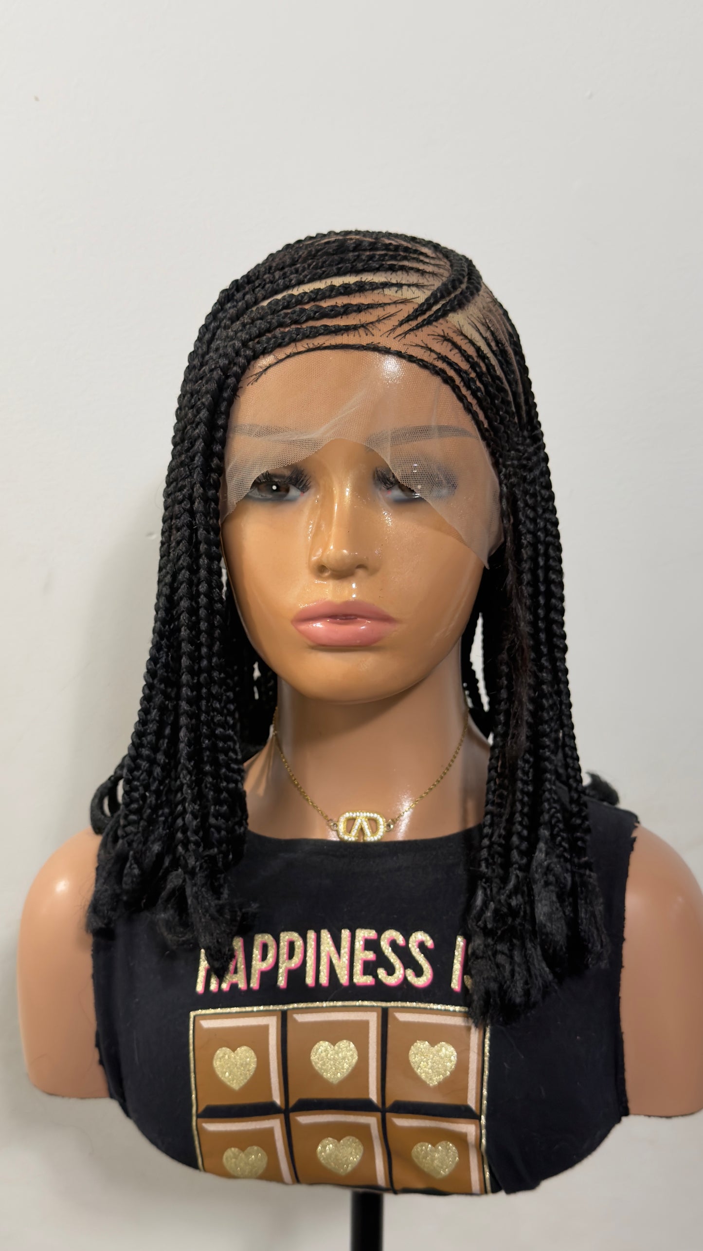 12” Mina Luxury Braided Lace Wig