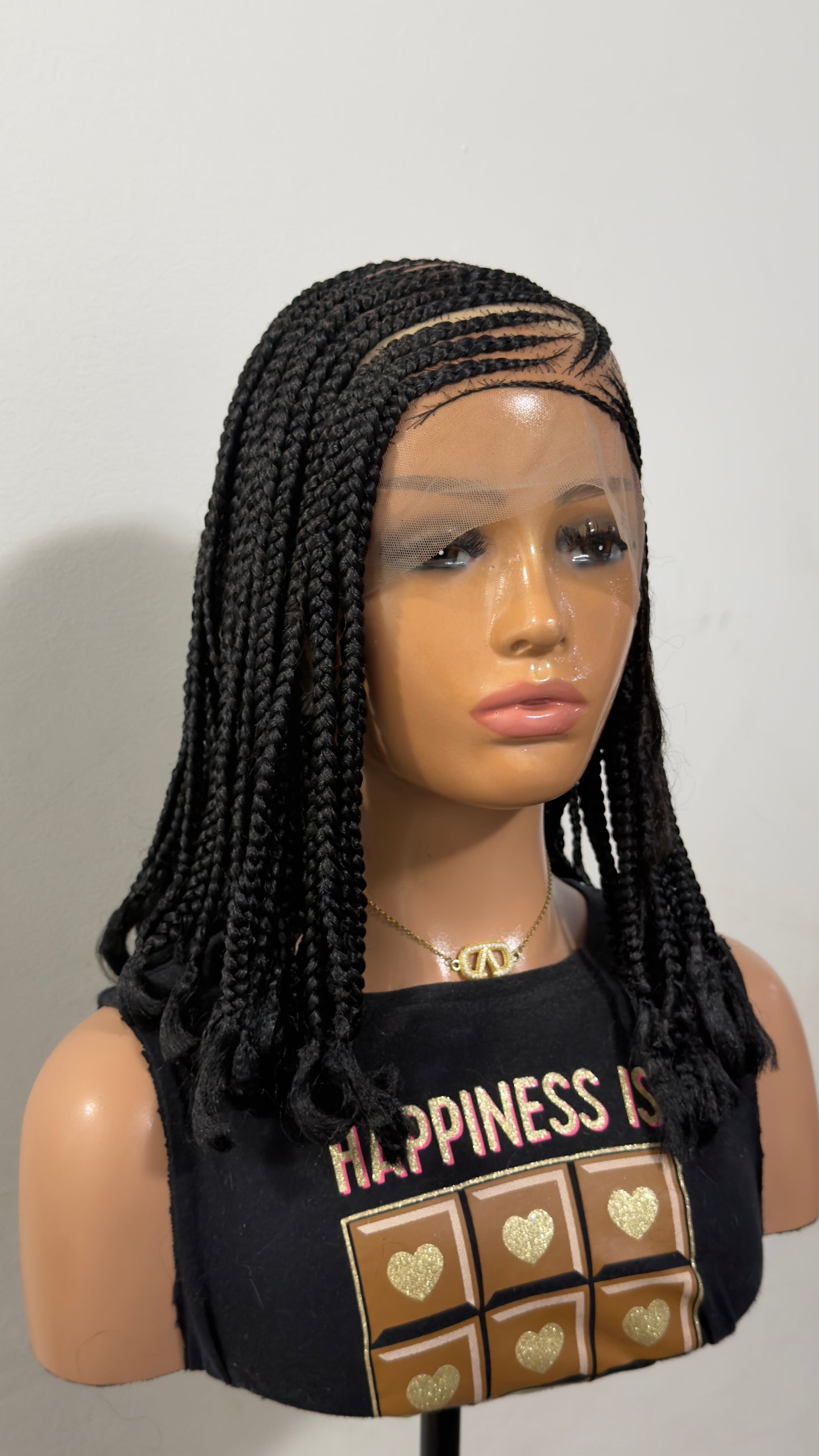 12” Mina Luxury Braided Lace Wig