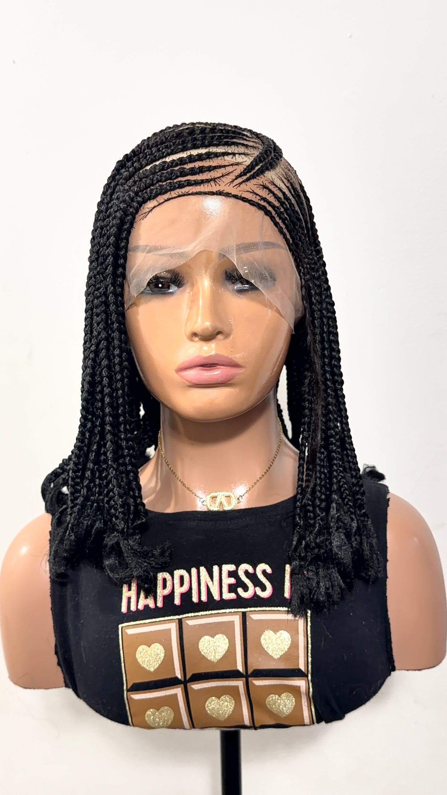 12” Mina Luxury Braided Lace Wig
