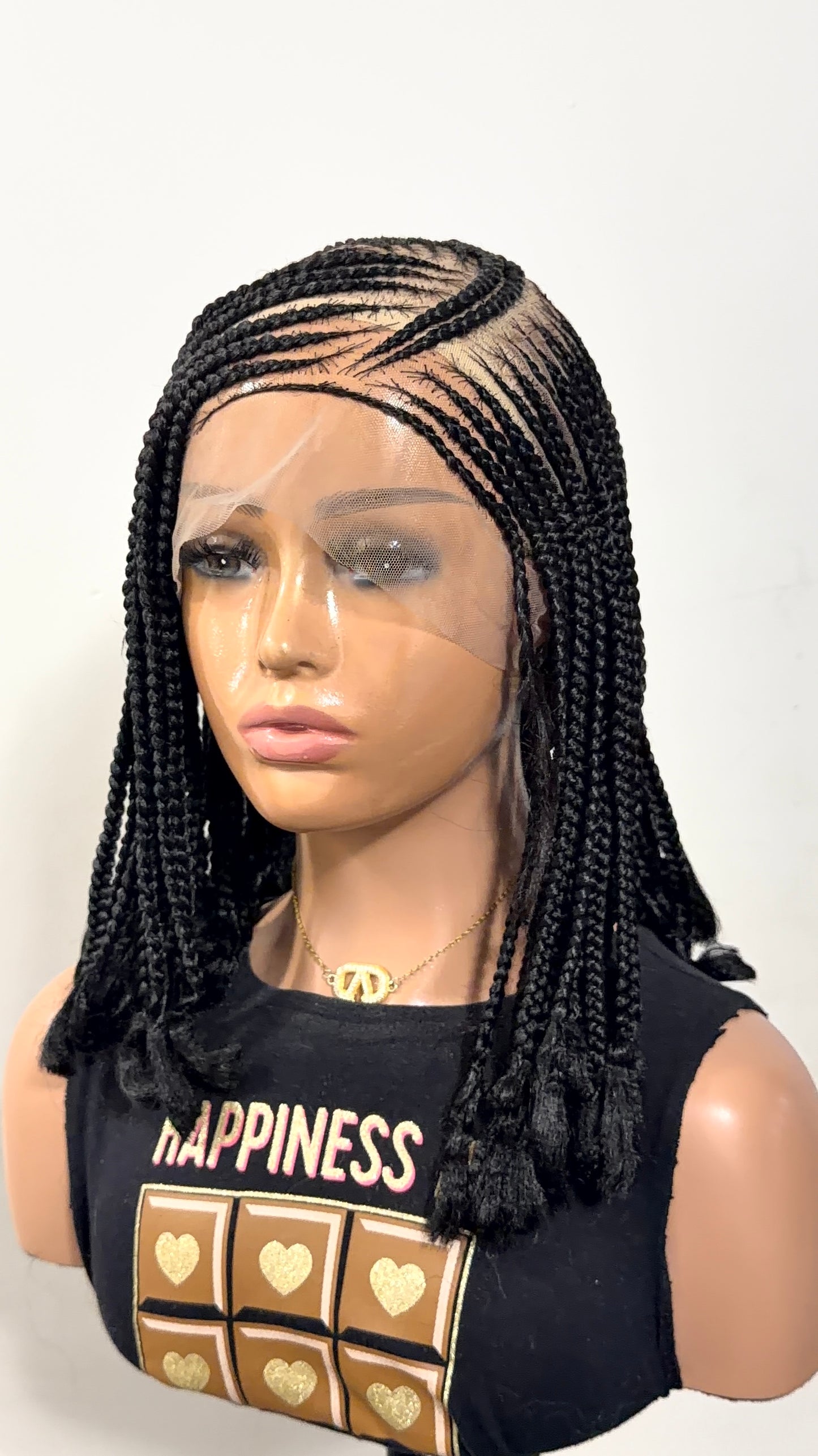 12” Mina Luxury Braided Lace Wig