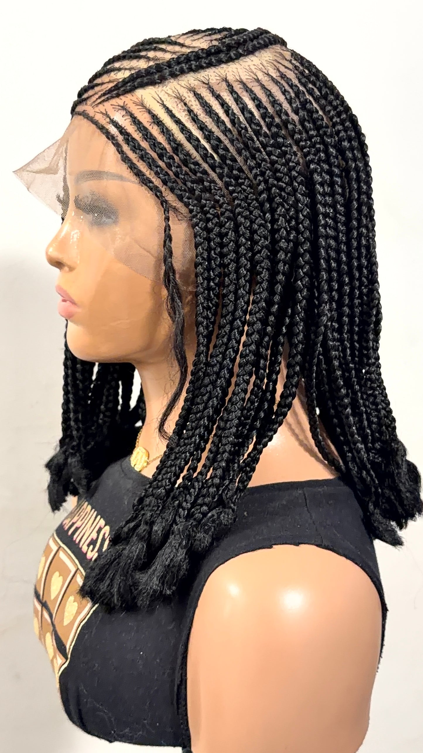 12” Mina Luxury Braided Lace Wig