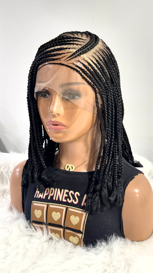 12” Mina Luxury Braided Lace Wig