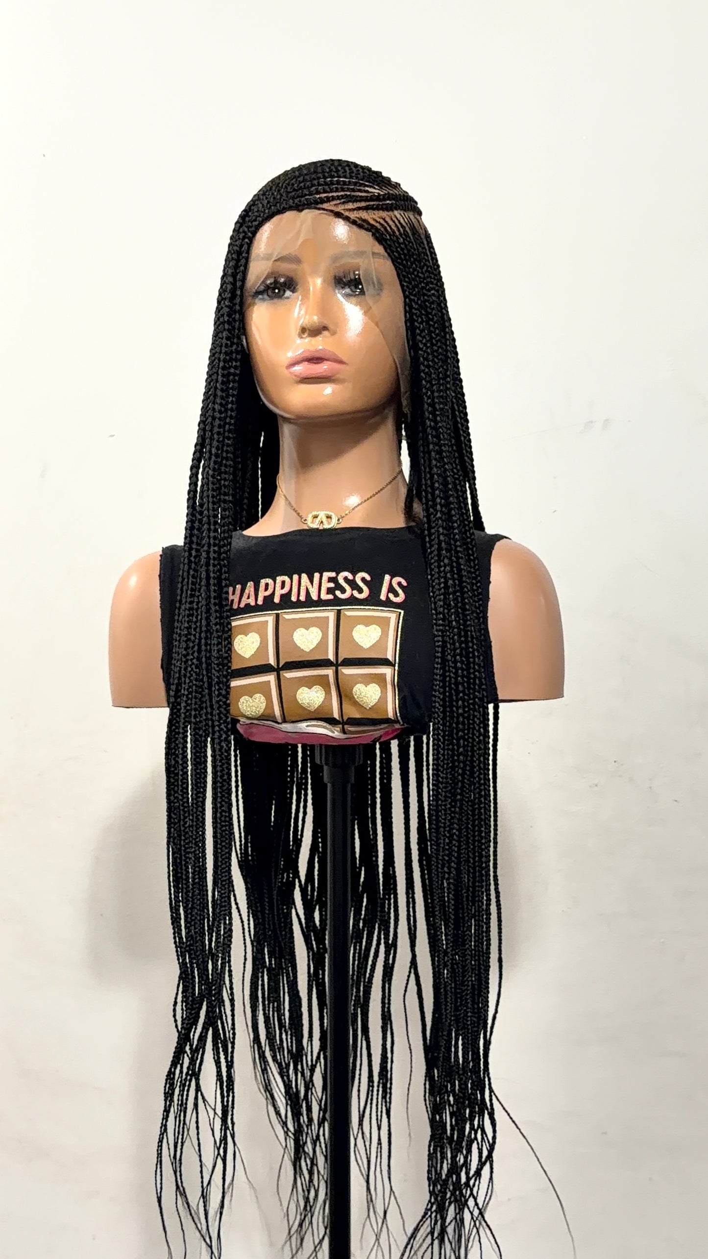 38” Lora  Luxury Braided Lace Wig