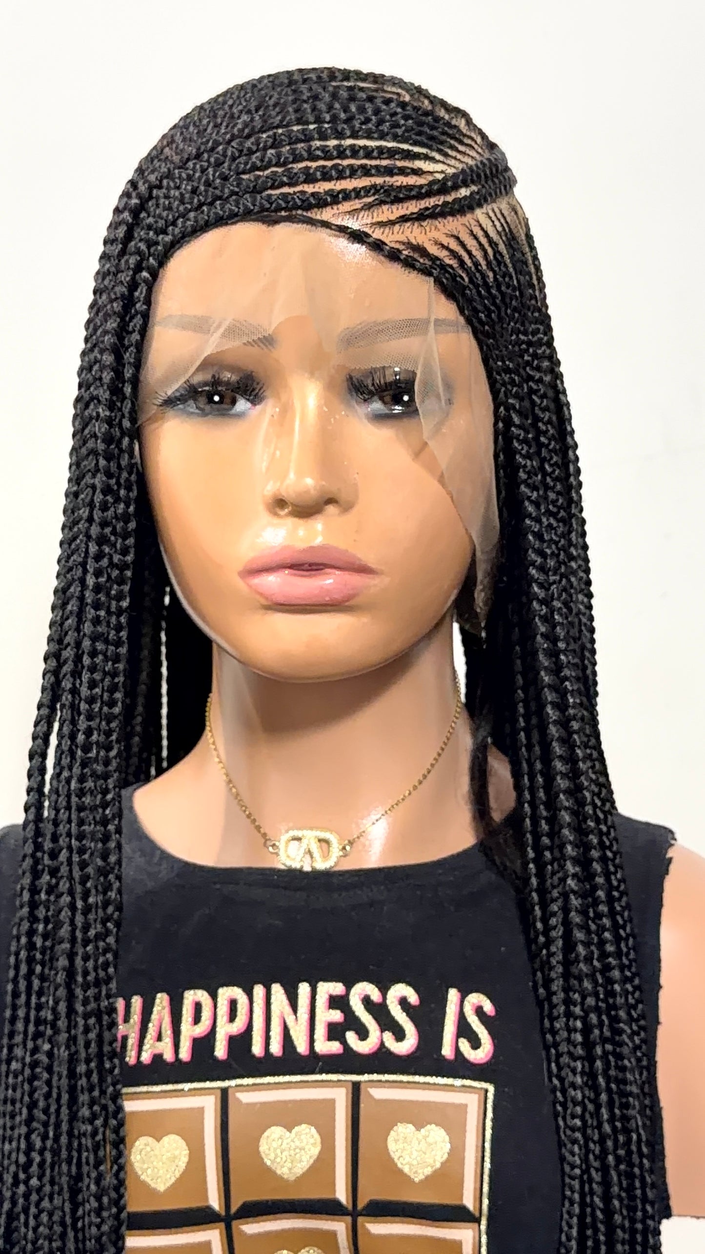 38” Lora  Luxury Braided Lace Wig