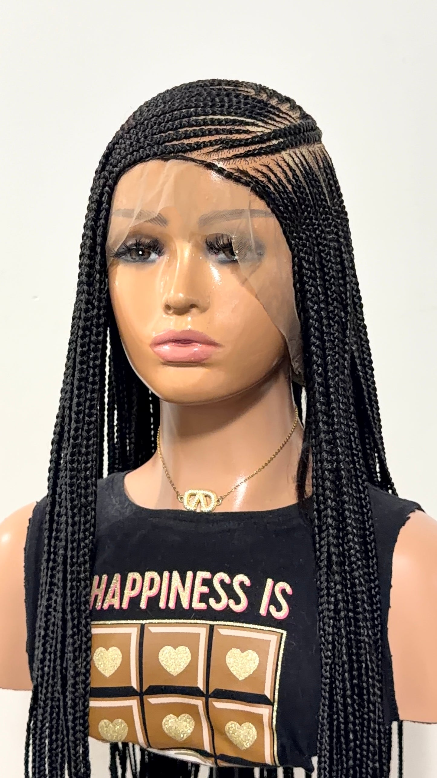 38” Lora  Luxury Braided Lace Wig