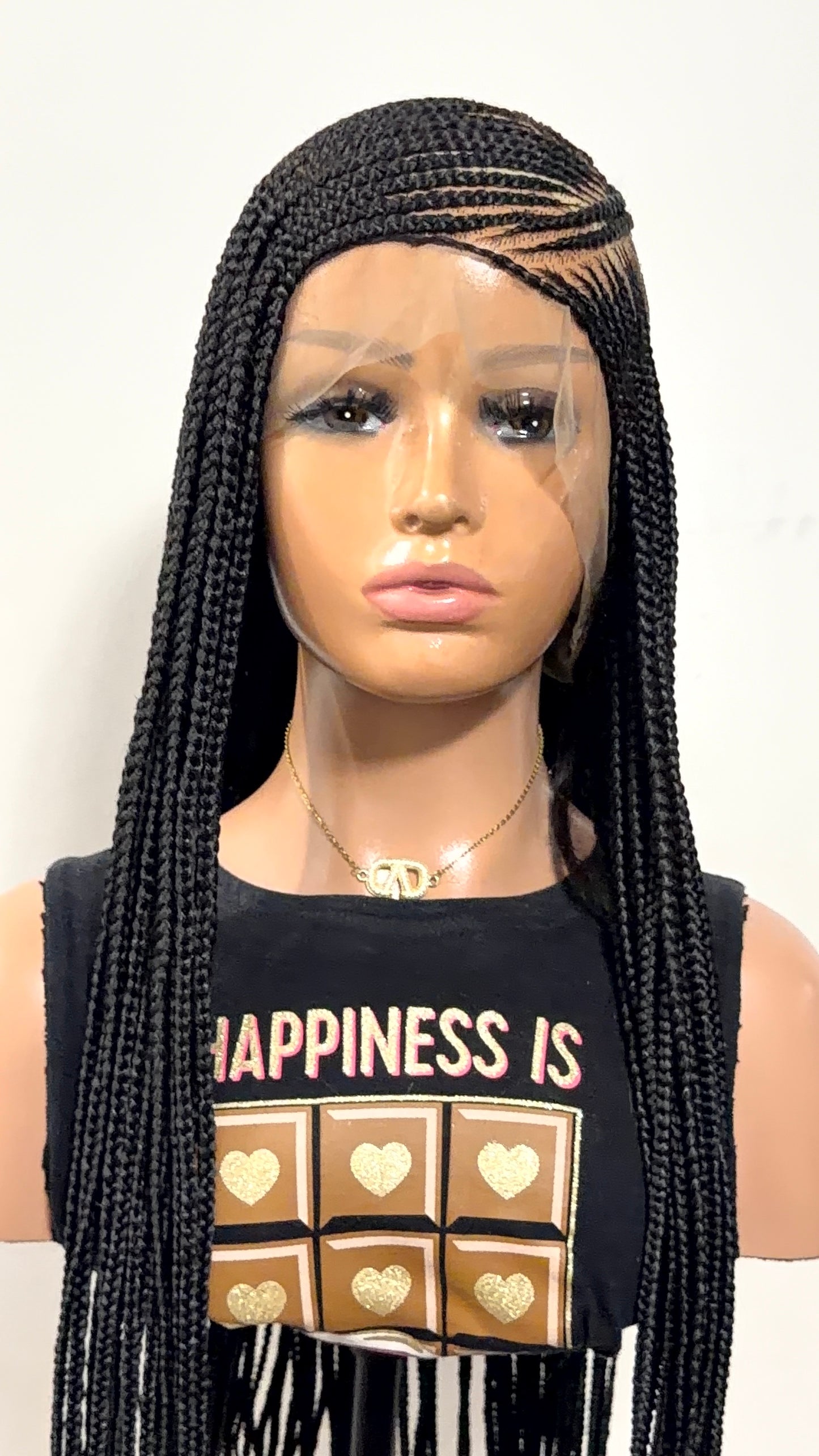 38” Lora  Luxury Braided Lace Wig