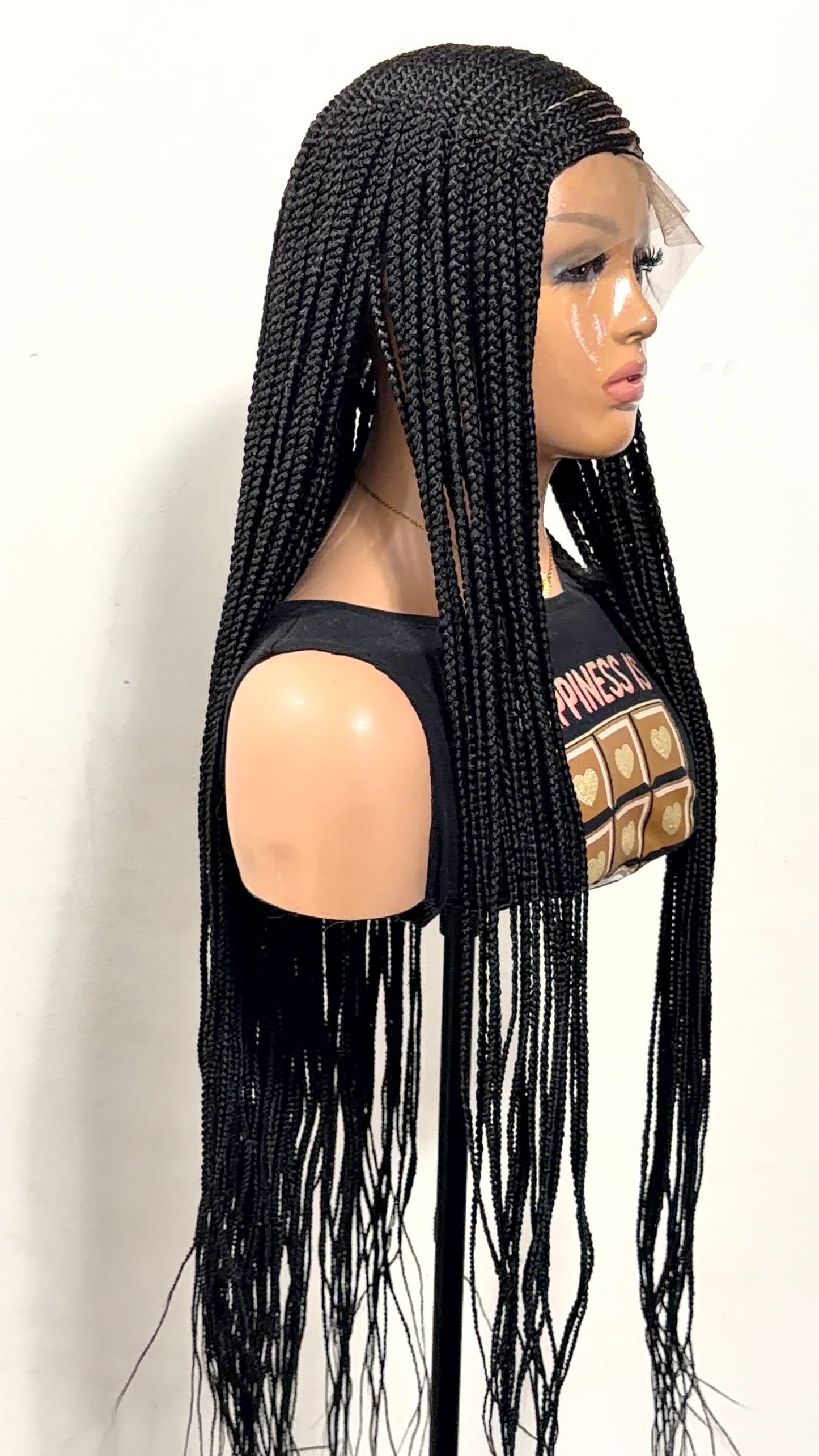 38” Lora  Luxury Braided Lace Wig