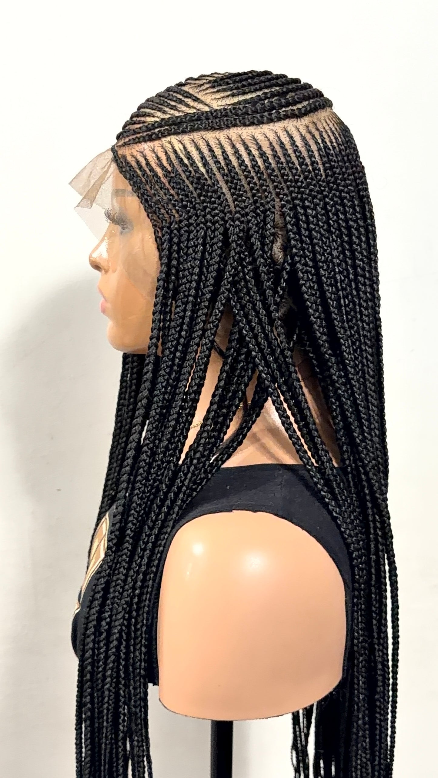 38” Lora  Luxury Braided Lace Wig