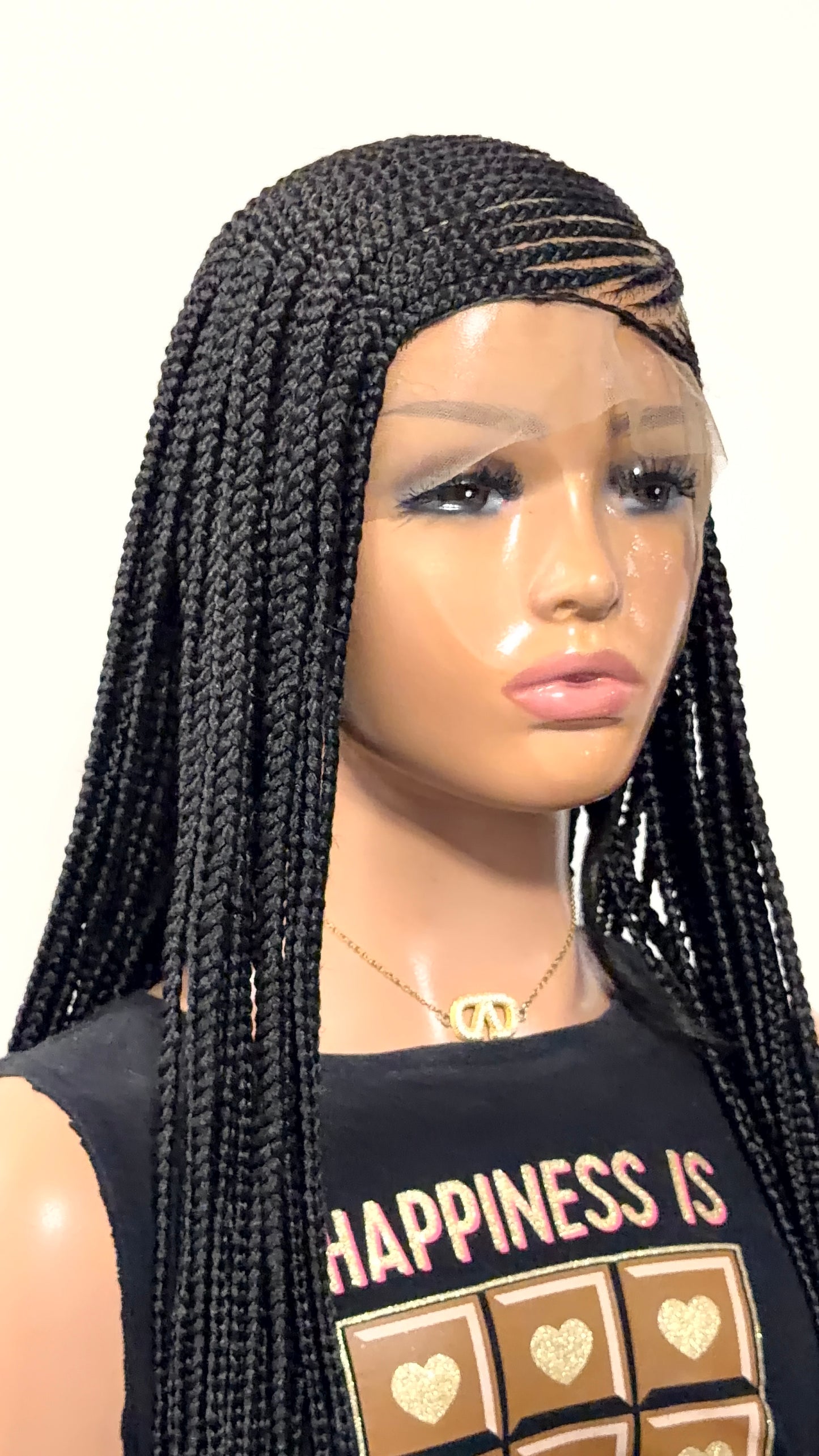 38” Lora  Luxury Braided Lace Wig