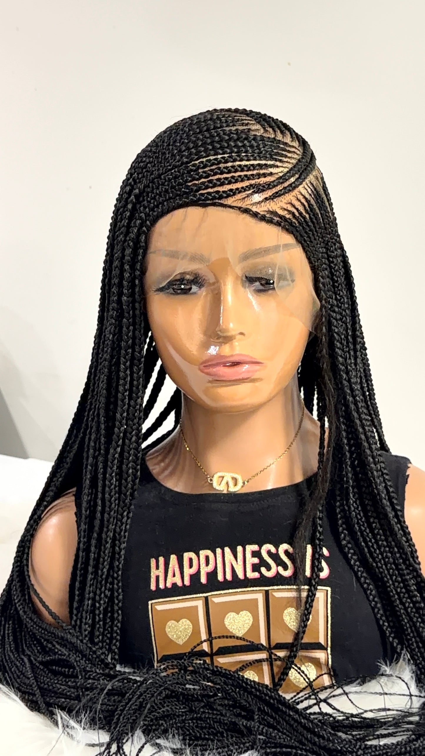 38” Lora  Luxury Braided Lace Wig