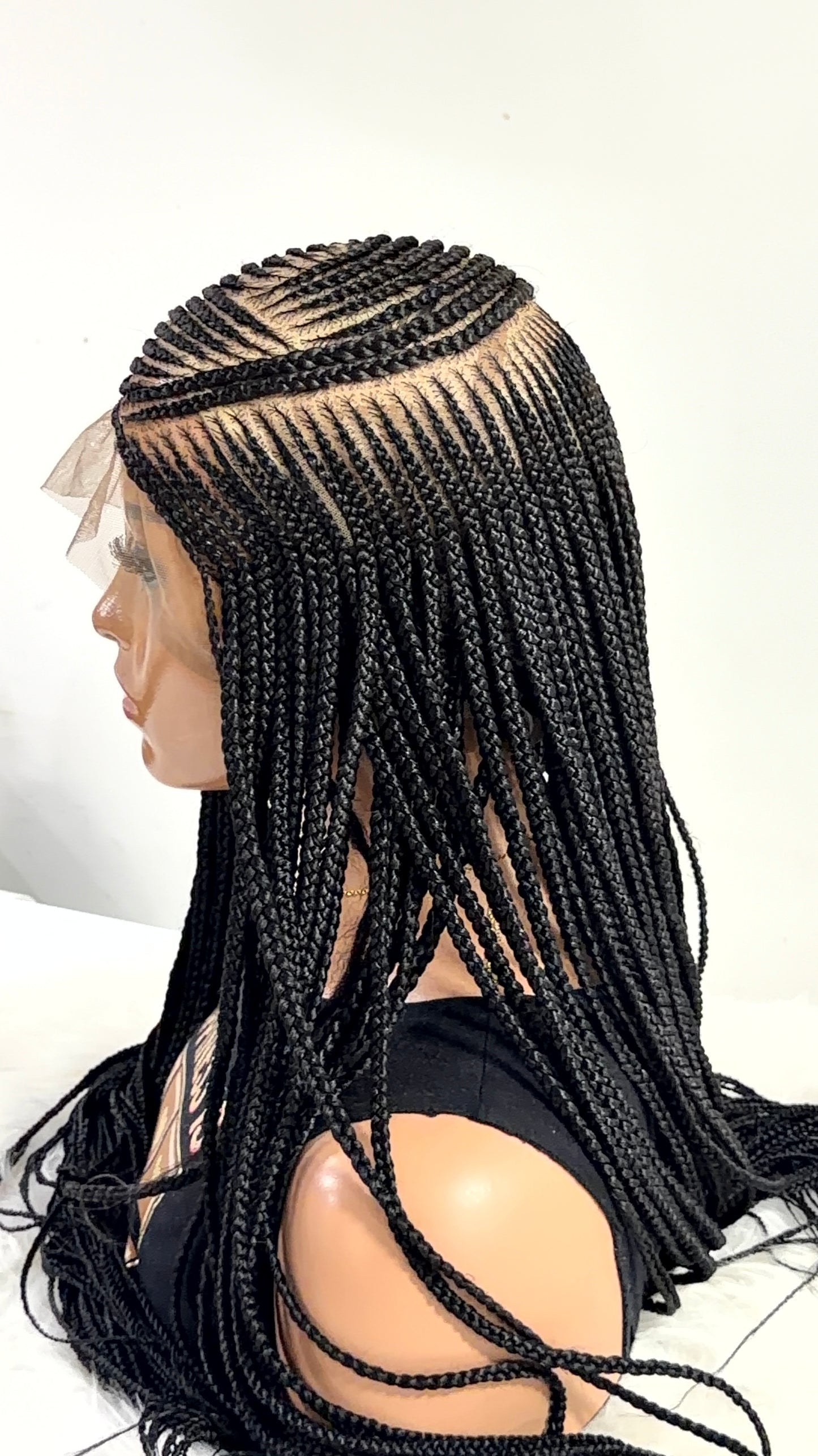 38” Lora  Luxury Braided Lace Wig