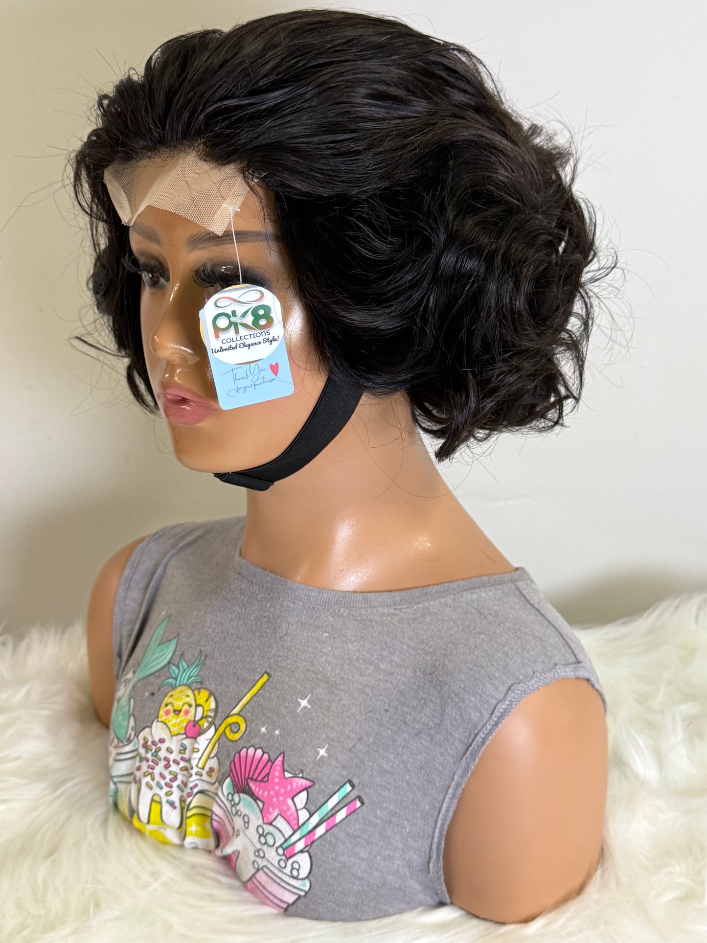 Voluminous Bob Wig | 4x4 Closure | Soft Curls | 100% Human Hair