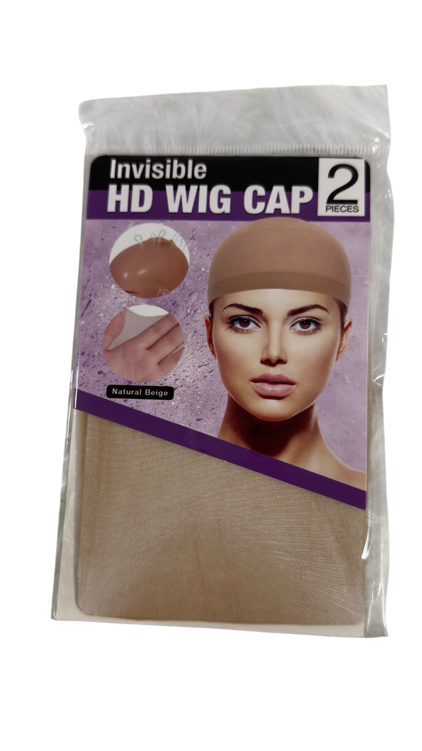 Invisible HD Wig Cap (2pcs) – Ultra Thin, Seamless Melt for Lace Wigs
